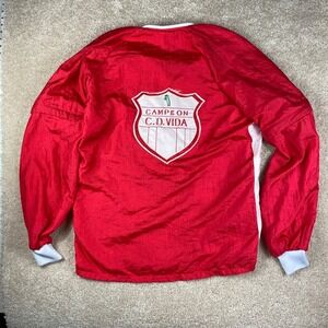 Vintage 80s Nike Red White Champion CD Vida Honduran Soccer Track Jacket Mens